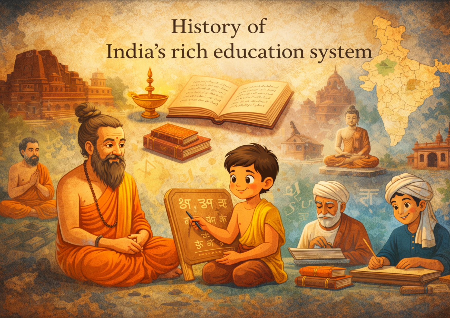 History of India's rich education system Banner