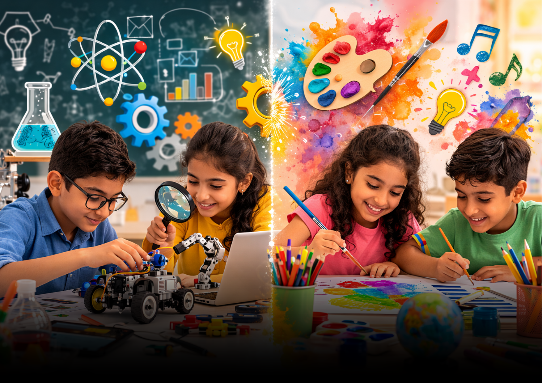 STEM Vs STEAM Banner